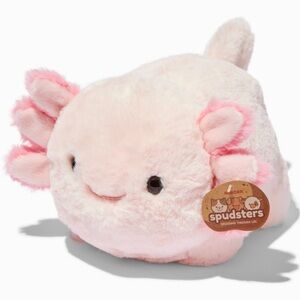 New Aurora Adorable Spudsters Axel Axolotl Stuffed Animal Pink 10 Inches